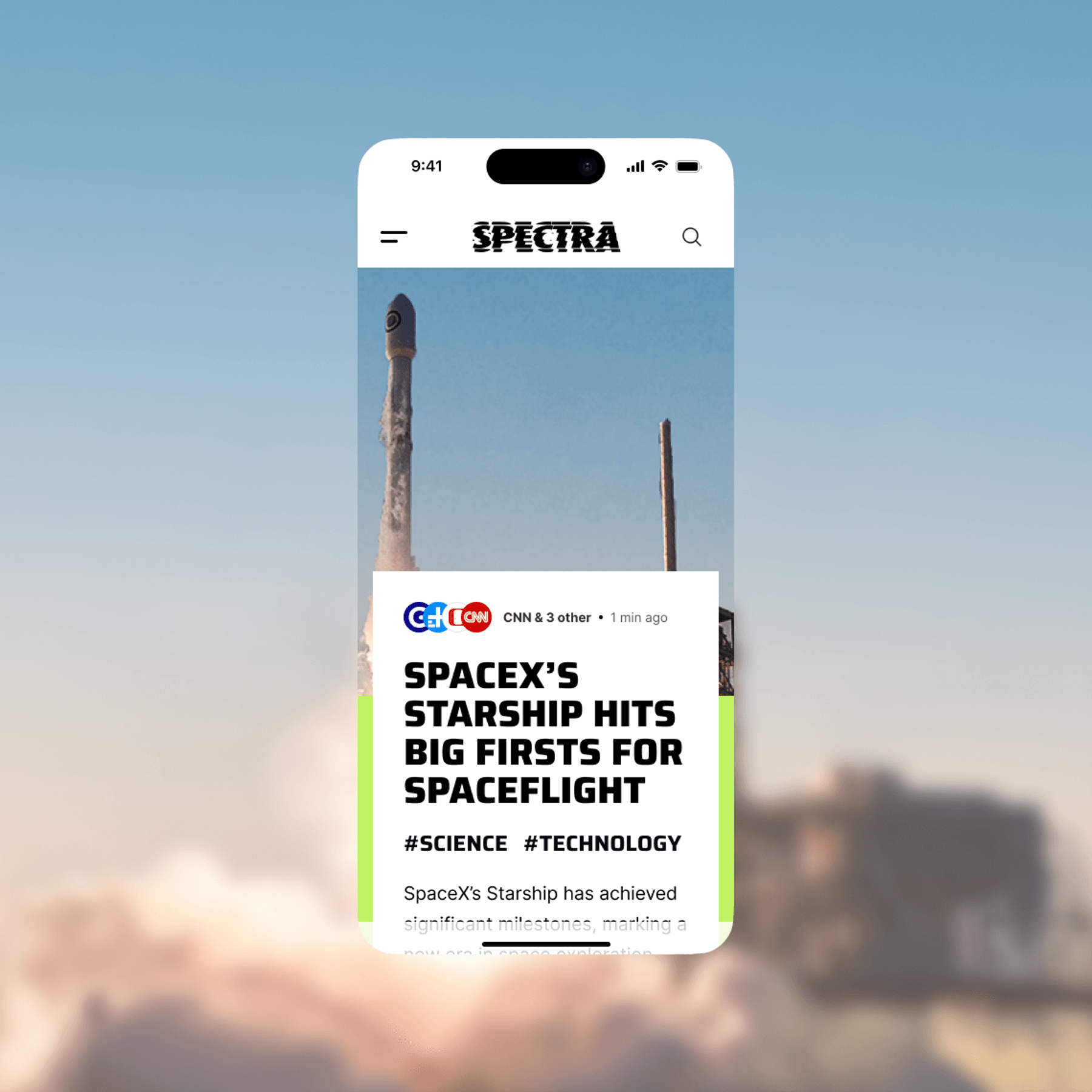 Spectra, The AI powered news aggregator.